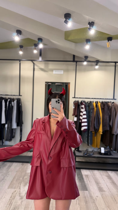 BLAZER CURVY RED