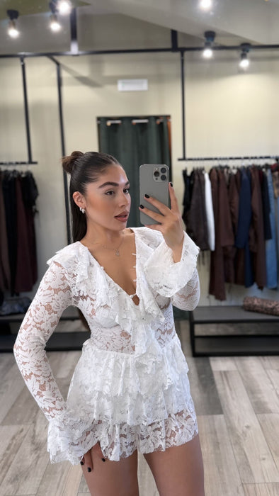 DRESS WHITE LEO - 7545