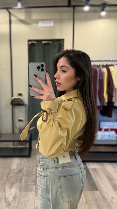TRENCH CROPPED GRETA