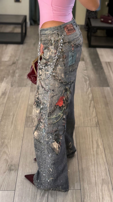 JEANS STRASS