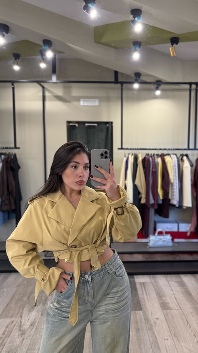 TRENCH CROPPED GRETA