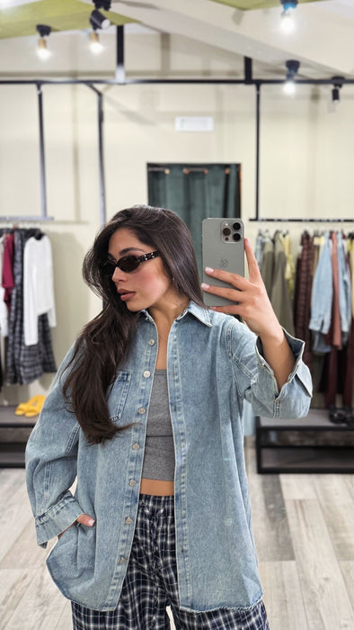 CAMICIA IN DENIM JADE