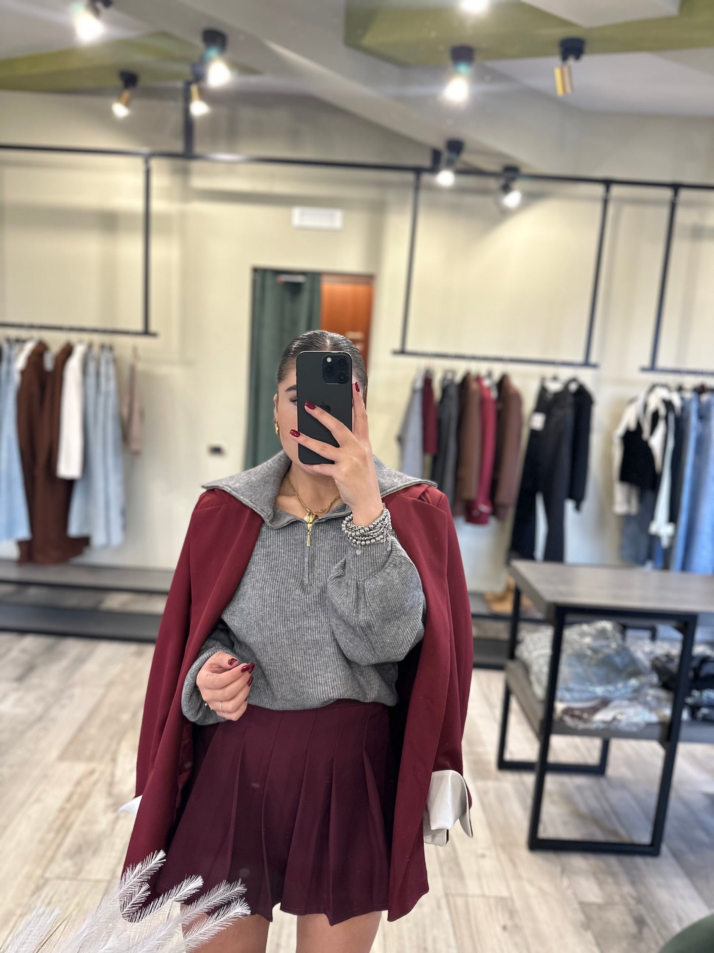 BLAZER OVERSIZE (bordeaux)