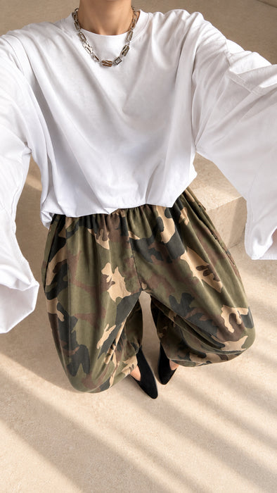 PANTALONE BALLOON MILITARE