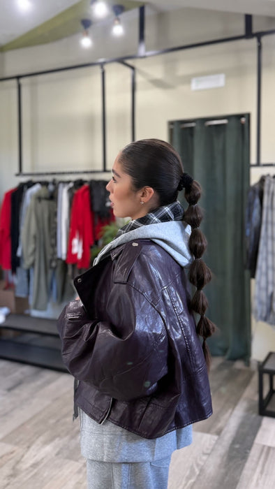 VESTE EN SIMILI CUIR ELIA